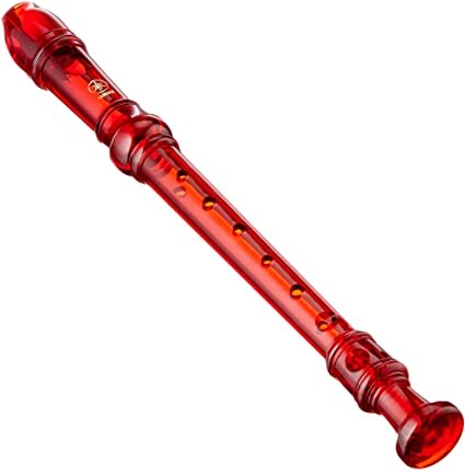 Yamaha szoprán barokk színes átlátszó furulya több színben - piros  20B