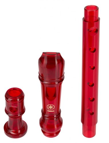 Yamaha YRS-20B barokk szoprán átlátszó furulya piros