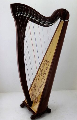 Hárfa Harphetto Diana 34 húros kampós hárfa/ lever harp, dió