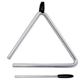 Triangulum/ fémháromszög ütővel 4coll 11 cm