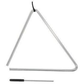 Triangulum/ fémháromszög ütővel 6 coll, 16 cm
