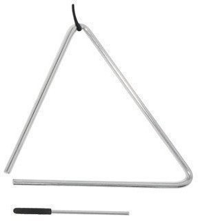Triangulum/ fémháromszög ütővel 6 coll, 16 cm
