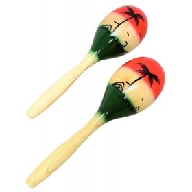 Maracas/ rumbatök fa 19 /25 cm pár