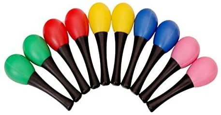 Mini maracas/pár több színben - fekete