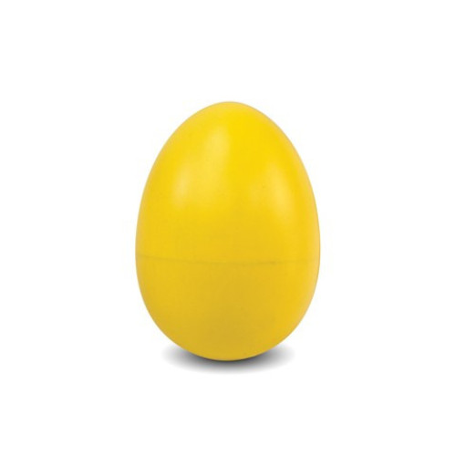 Csörgő/shaker, tojás forma, színes - sárga