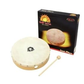 Tamburin/ kézi dob 10" ütővel (25,4 cm)