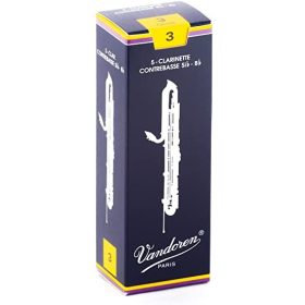 Vandoren Kontrabasszusklarinét nád 3 (5db-os)
