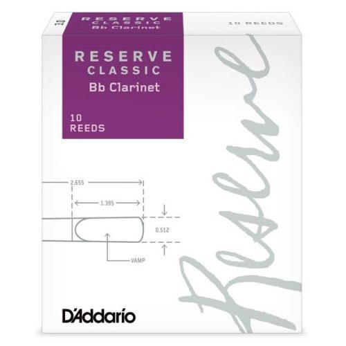 RICO klarinét nád, Reserve Classic Bb 3 (lila)