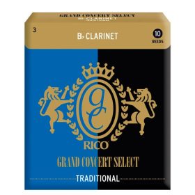 RICO Bb klarinét nád,Grand Concert Select traditional 3