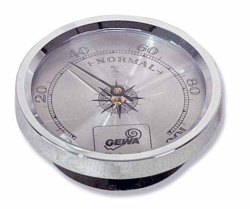 Páramérő hygrometer ezüst színű