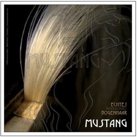 Vonószőr bőgő Mustang fekete, 74 cm