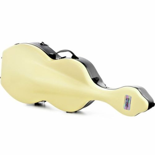 Cselló kemény tok BAM fehér/fekete hát 3,9kg shamrock hightech