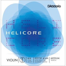  Hegedűhúr D'addario Helicore E medium (fonott alubev.)