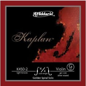 Hegedűhúr D'addario Kaplan ezüst G
