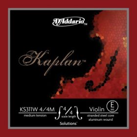   Hegedűhúr D'addario Kaplan Solutions E (alubev.) KS311W sípolásmentes