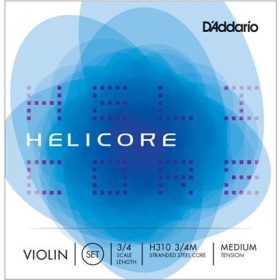 Hegedűhúr D'addario Helicore készlet 3/4 medium