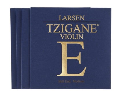 Hegedűhúr Larsen TZIGANE készlet, gombos, medium