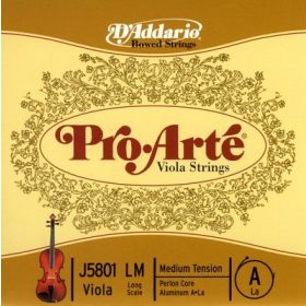   Brácsahúr D'addario Pro Arte A hosszú (perlon, alubev.)