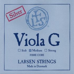 Brácsahúr Larsen G ezüst, medium hosszú (420mm)