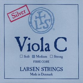 Brácsahúr Larsen C ezüstbevonat, medium hosszú (420mm)