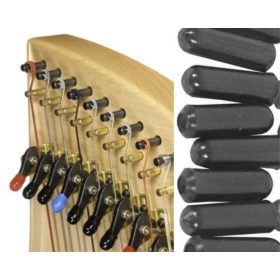 Hárfa kampóra gumi több színben - fekete