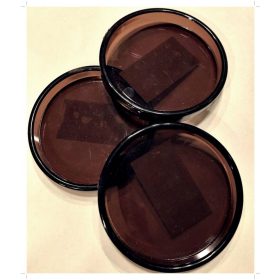 Zongora láb alátét, műanyag, barna