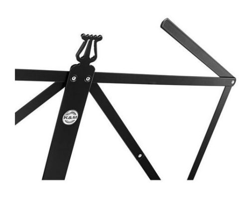 K&M kottaállvány "Spezial" stabil, hajlított lábak, több kottához, fekete