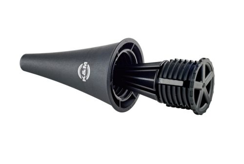 K&M hangszerállvány Klarinét, kicsire csukható, 5 lábú,tölcsérbe helyezhető; klarinétállvány