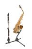 K&M hangszerállvány Szaxofon + klarinét; szaxofonállvány+klarinétállvány