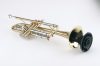 K&M hangszerállvány Trombita, tölcsérbe helyezhető, 5 lábú; trombitaállvány