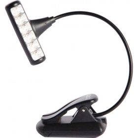   K&M "FlexLight" kottapult világítás, kottaolvasó lámpa, T-modell (táskával), 8LED,1 kar