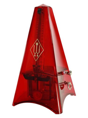 Wittner metronóm Piramis átlátszó, több színben - piros, haranggal (ütemcsengővel)