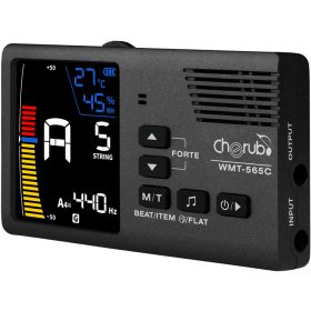   Cherub WMT-565 metronóm és hangoló, csiptetős pára és hőmérséklet mérő, kromatikus 