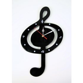 Óra falióra, violinkulcs forma 50*30cm