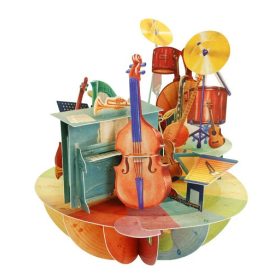 3D képeslap- hangszerek