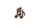 Zenei kitűző dallam-hangjegyek alakú, fa (juhar 20x23 mm)