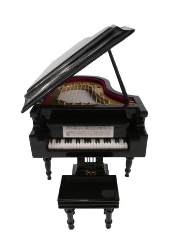 Miniatűr zongora 8x10cm, díszdobozban