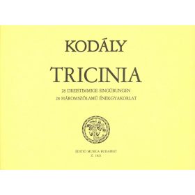  Kodály: Tricinia 28 háromszólamú énekgyakorlat (szolfézs) - kotta