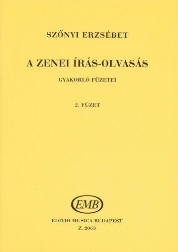 Szőnyi Erzsébet: A zenei írás-olvasás 2. (szolfézs) - kotta