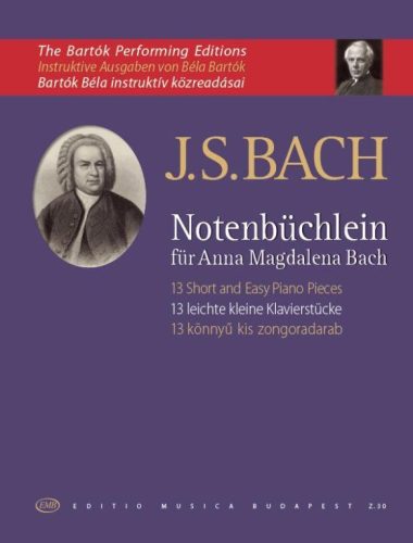 Bach J.S.: 13 könnyű kis zongoradarab - kotta