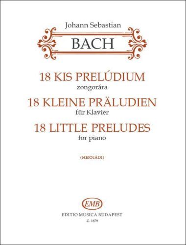 Bach J.S.: 18 kis prelúdium (zongora) - kotta