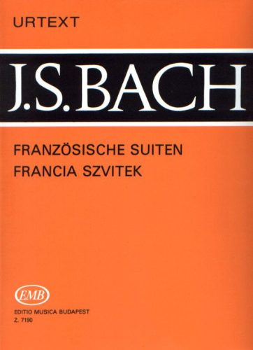 Bach J.S.: Francia szvitek (zongora) - kotta