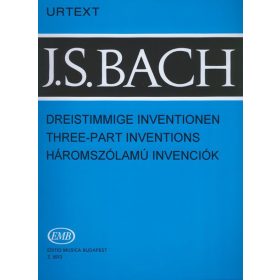 Bach J.S.: Háromszólamú invenciók (zongora) - kotta