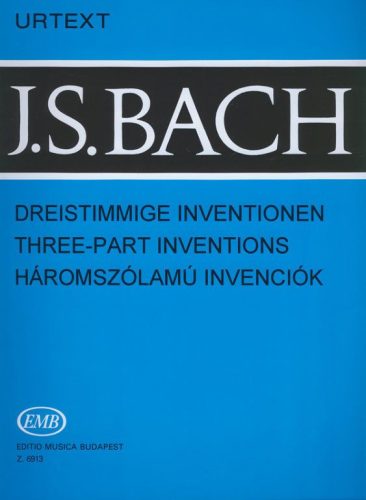 Bach J.S.: Háromszólamú invenciók (zongora) - kotta