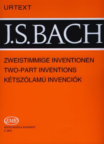 Bach J.S.: Kétszólamú invenciók (zongora) - kotta
