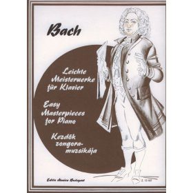 Bach J.S.: Könnyű mesterdarabok (zongora) - kotta