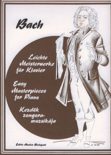 Bach J.S.: Könnyű mesterdarabok (zongora) - kotta