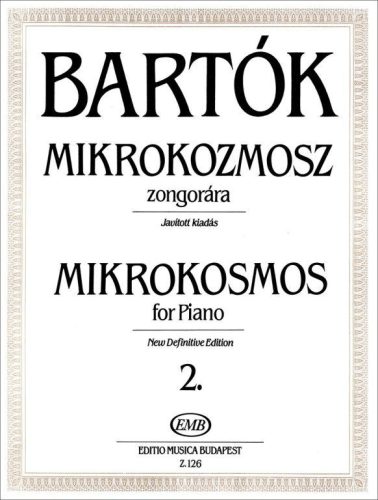Bartók Béla: Mikrokozmosz 2. (zongora) - kotta
