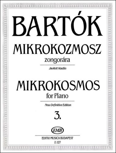 Bartók Béla: Mikrokozmosz 3. (zongora) - kotta