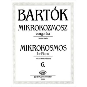 Bartók Béla: Mikrokozmosz 6. (zongora) - kotta